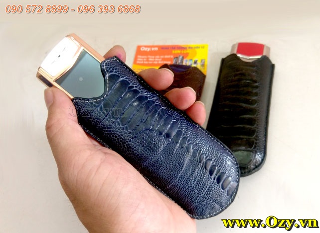 Bao Vertu cầm tay da đà điểu cao cấp