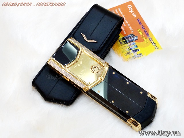 Bao Vertu logo vàng khối