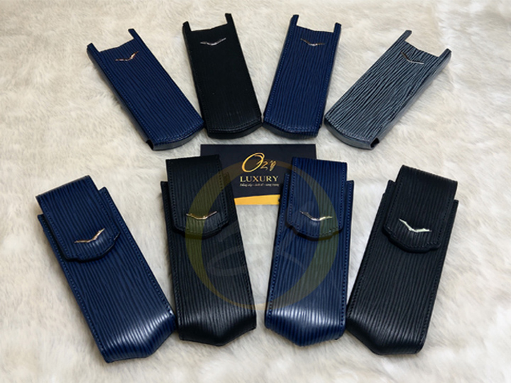 Bao Vertu Lv nắp gập navy