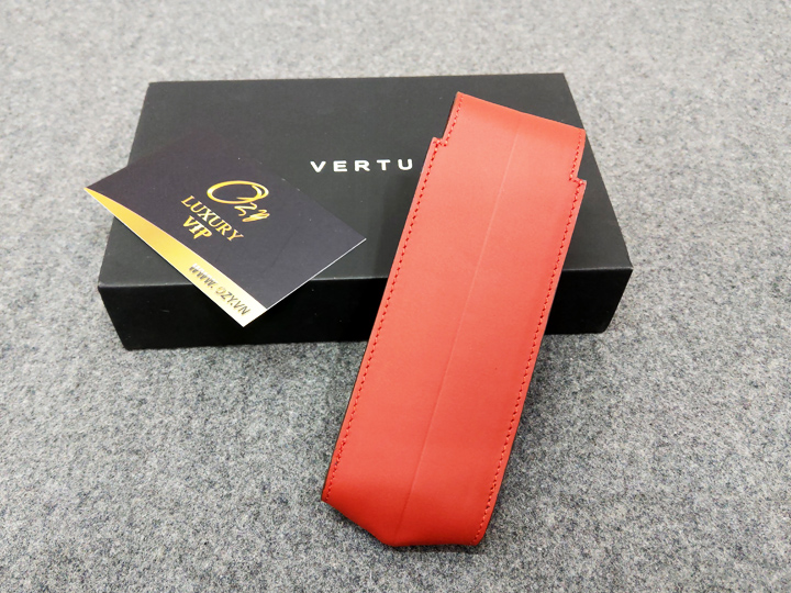 Bao da Vertu nhập red