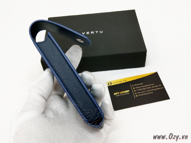 Bao da Vertu navy nhập nguyên hộp