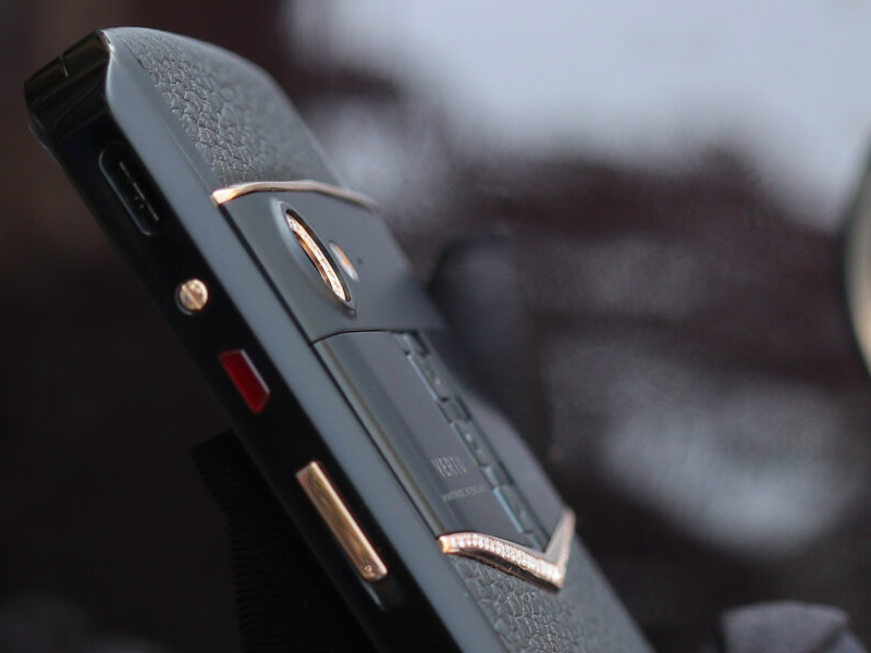 Vertu Aster P Black Mixd Gold Diamonds