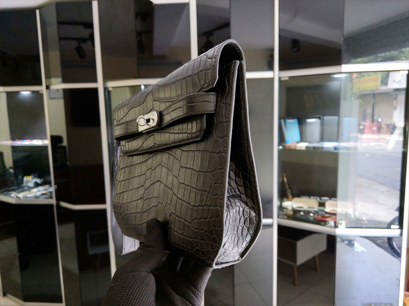 Clutch Nam cầm tay cá sấu nhập