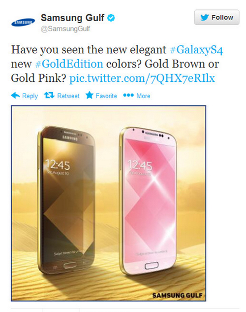Galaxy S4 màu vàng