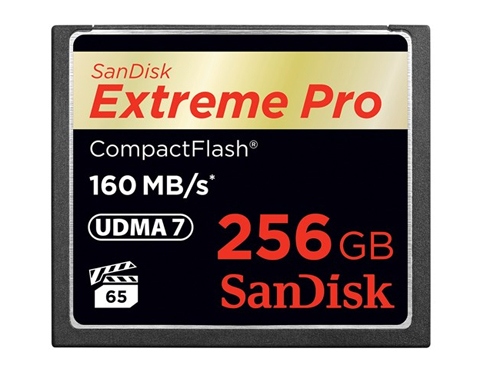 Thẻ CF có dung lượng 256 GB
