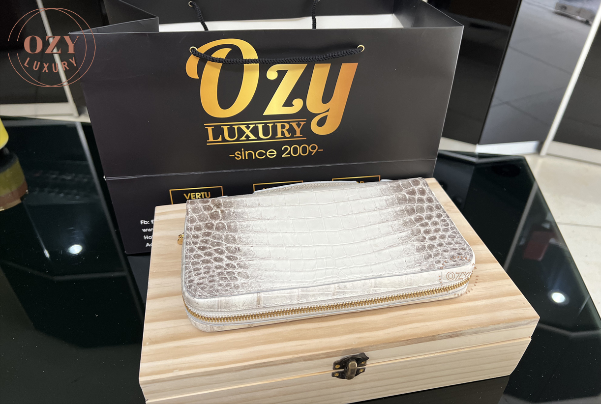 Clutch nam cầm tay da cá pháp