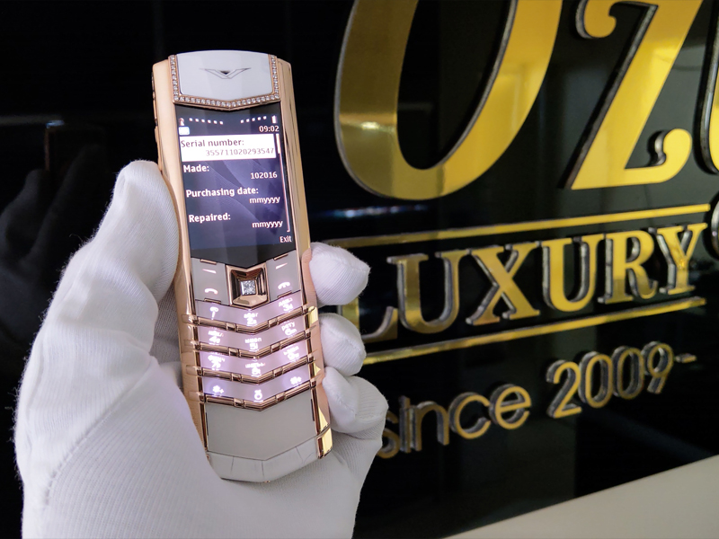 Vertu S Rose White gold zin chính hãng
