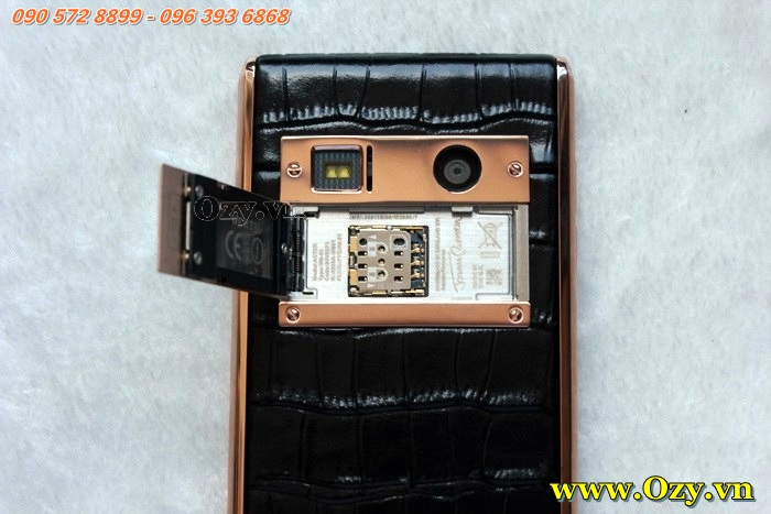 Vertu Aster bản gold da cá sấu cao cấp